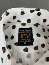 Load image into Gallery viewer, PRINCE OLIVER Mens Pine Cone Pattern SHIRT Size Medium M
