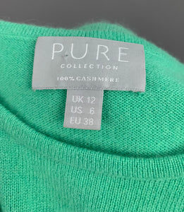 PURE COLLECTION 100% CASHMERE JUMPER - Women's Size UK 12 - M Medium