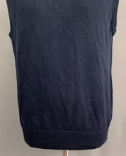 Load image into Gallery viewer, GANT NAVY BLUE SLEEVELESS JUMPER - 100% Cotton - Mens Size L Large
