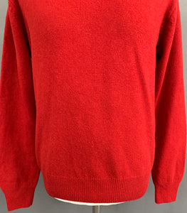 GANT 100% LAMBSWOOL JUMPER - Mens Size L Large - Red Lambs Wool