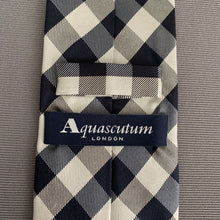 Load image into Gallery viewer, AQUASCUTUM CHECK PATTERN TIE - 100% SILK - Made in Italy
