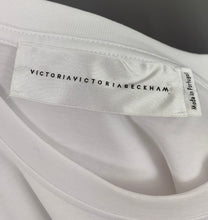 Load image into Gallery viewer, VICTORIA BECKHAM WHITE T-SHIRT - SEQUINNED CHERRIES TSHIRT - Women&#39;s Size Large - L TEE
