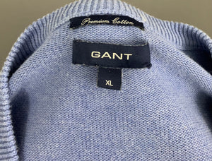 GANT V-Neck JUMPER - Premium Cotton - Mens Size XL Extra Large