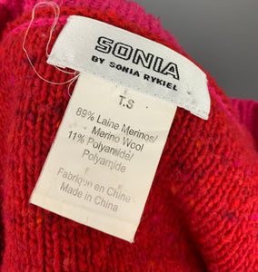 SONIA RYKIEL Merino Wool Blend Bow Detail JUMPER Size XS Extra Small - UK 8