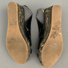 Load image into Gallery viewer, MIU MIU SLINGBACK PLATFORM WEDGES - Women&#39;s Shoe Size 39 - UK 6
