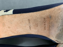 Load image into Gallery viewer, MIU MIU Blue Peep Toe Court Shoe Heels Size 38 - UK 5
