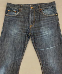 HUGO BOSS MAINE ARKANSAS JEANS - Blue Denim - Mens Size Waist 34" - Leg 32"