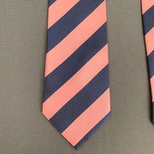 Load image into Gallery viewer, ERMENEGILDO ZEGNA TIE - 100% SILK - Pink &amp; Blue Striped Pattern - FR20509
