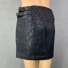 Load image into Gallery viewer, ARMANI Ladies Black Faux Leather SKIRT - Size US 0 - UK 4
