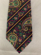 Load image into Gallery viewer, CHRISTIAN DIOR MONSIEUR Mens 100% Silk Paisley TIE - Made in England
