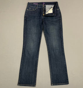 NYDJ MARILYN STRAIGHT JEANS - Size US 10 P - UK 14 NOT YOUR DAUGHTERS JEANS