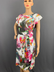 AIRFIELD COLOURFUL SILK DRESS - Women's Size DE 36 - IT 40 - UK 8