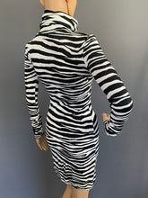 Load image into Gallery viewer, ROBERTO CAVALLI DRESS - ZEBRA PRINT - Size IT 38 - UK 6 - Made in Italy
