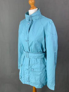 ARMANI Ladies Blue Rain Mac JACKET Size UK 14