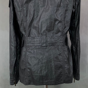 BARBOUR INTERNATIONAL Ladies Black DURALINEN JACKET / COAT - Size UK 10