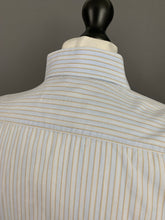 Load image into Gallery viewer, PAL ZILERI SHIRT - Blue Striped 100% Cotton - Men&#39;s Size 16&quot; Collar - LARGE L
