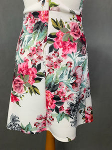 PEPONE France Ladies Floral Pattern DRESS - Size UK 10