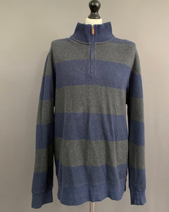 GANT ZIP NECK JUMPER - Mens Size 2XL - XXL