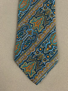 LANVIN Paris Mens 100% Silk TIE - Made in Italy - FR19714