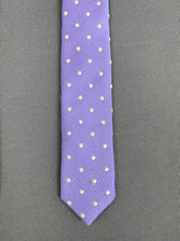 Load image into Gallery viewer, LANVIN Paris Mens Purple 100% Silk TIE - Made in France
