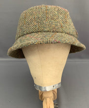 Load image into Gallery viewer, HARRIS TWEED GROUSE HAT by FailsWORTH - Herringbone Pattern - Size Small S
