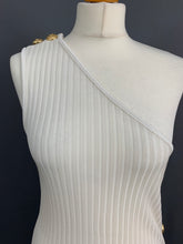 Load image into Gallery viewer, BALMAIN Paris WHITE TOP - Single Shoulder - Women&#39;s Size FR 40 - UK 12
