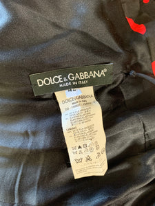 DOLCE&GABBANA SILK DRESS - Women's Size IT 42 - UK 10