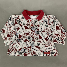 Load image into Gallery viewer, DOLCE &amp; GABBANA Playing Cards POLO SHIRT - Size Age 3 - 6 Months
