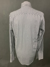 Load image into Gallery viewer, DUCHAMP London Black &amp; White Striped SHIRT Size 15.5&quot; Collar - Medium M
