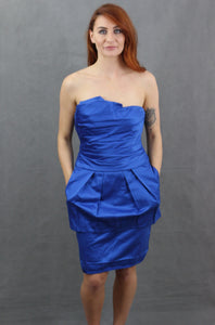 BCBG MAXAZRIA Blue DRESS Size UK 12 - US 10 Medium M MAX AZRIA